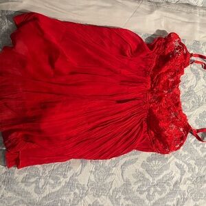 Victoria's Secret Scarlet Lace Camisole